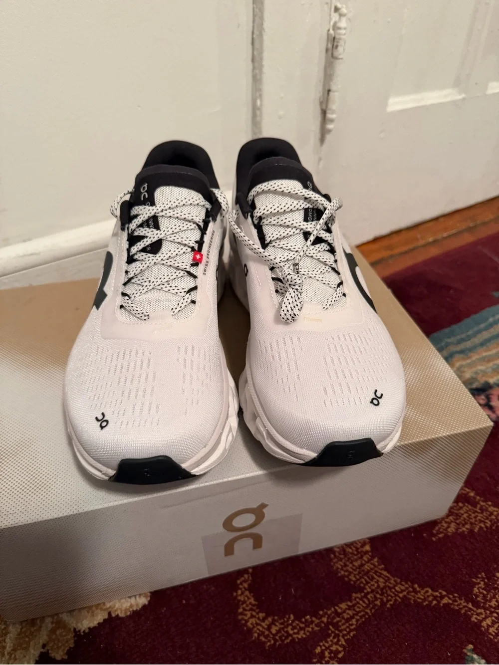 On Running Men's Cloudmonster 2 Running Shoe - White/Frost - Picture 6 of 7